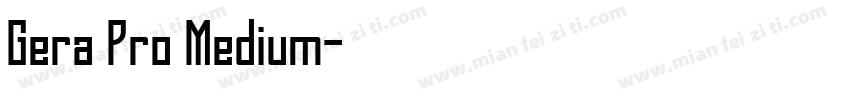 Gera Pro Medium字体转换